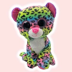 TY Silk Beanie Boos Dotty Leopard Plush Multicolor